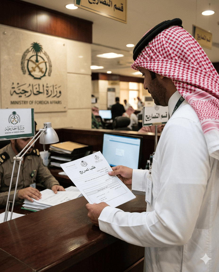 طلب تصريح ( زواج - سفر )